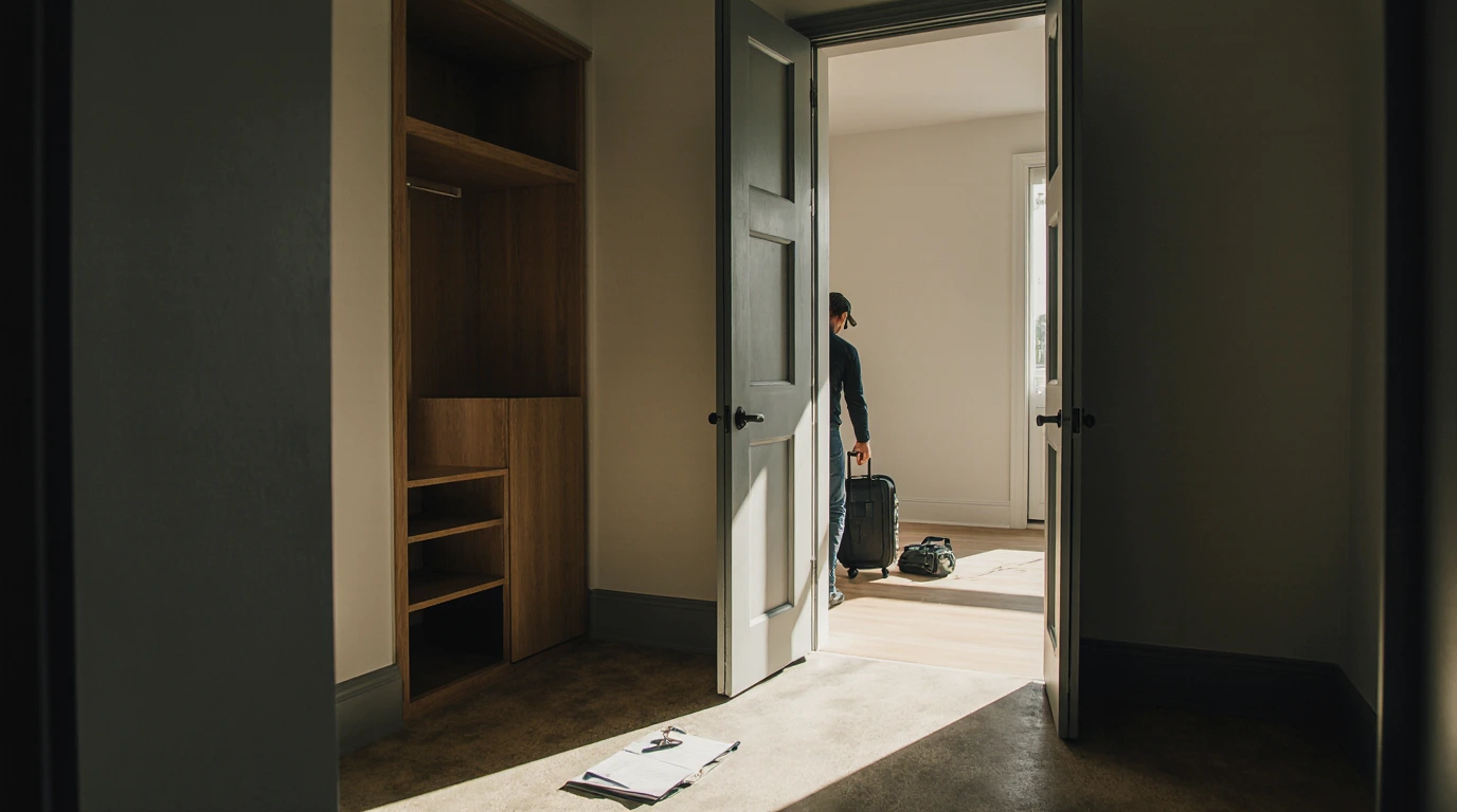 final room check before moving