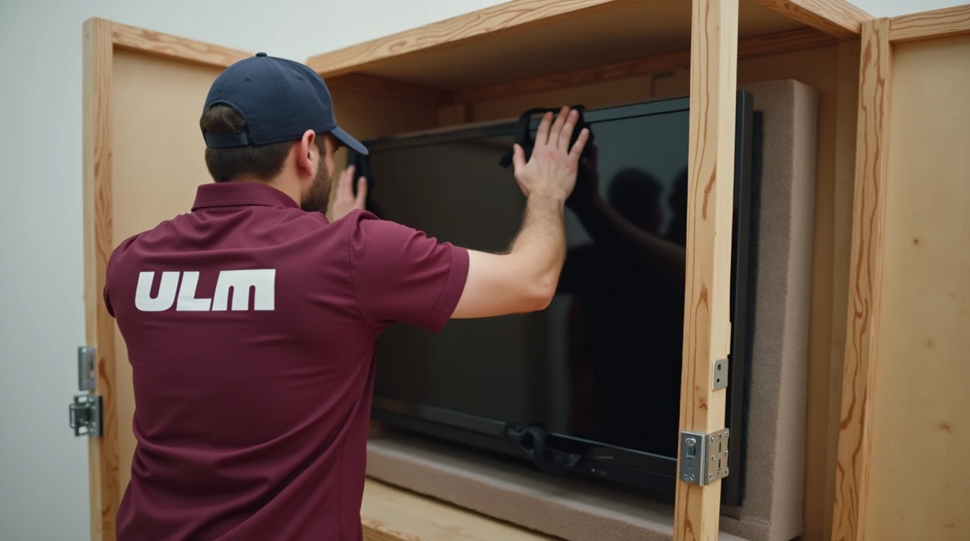 crating TV for moving