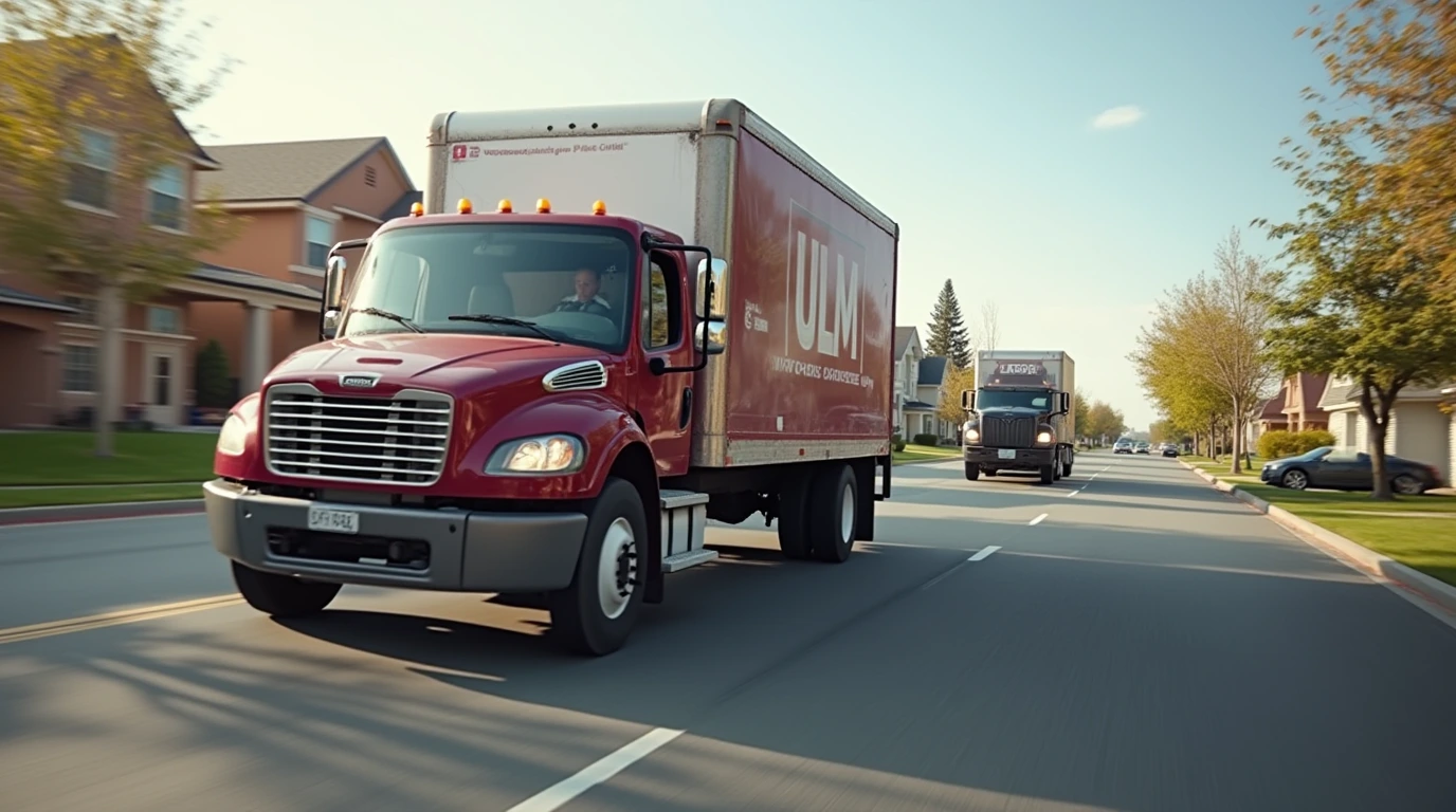 driving a rental truck