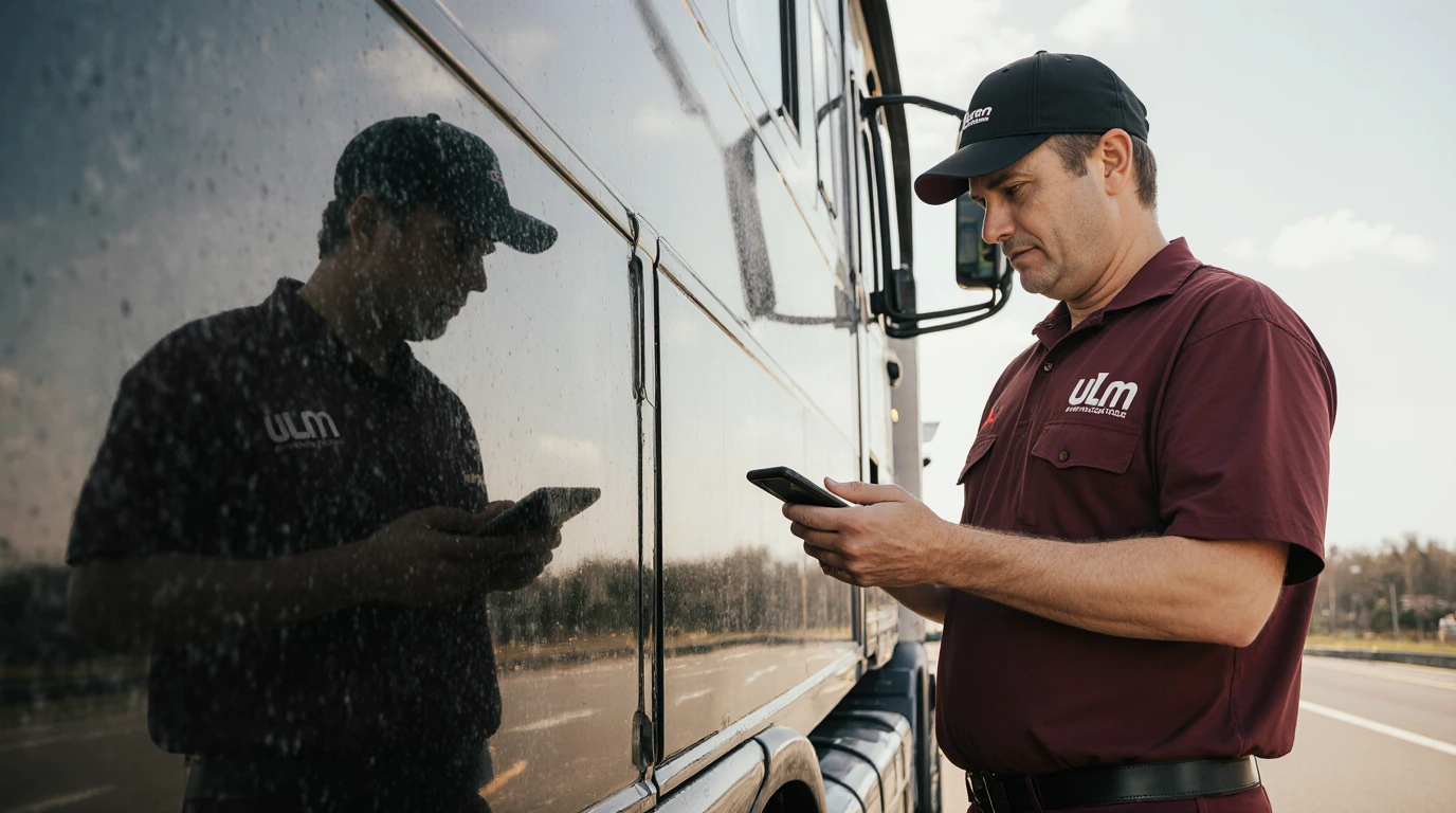 fueling rental truck