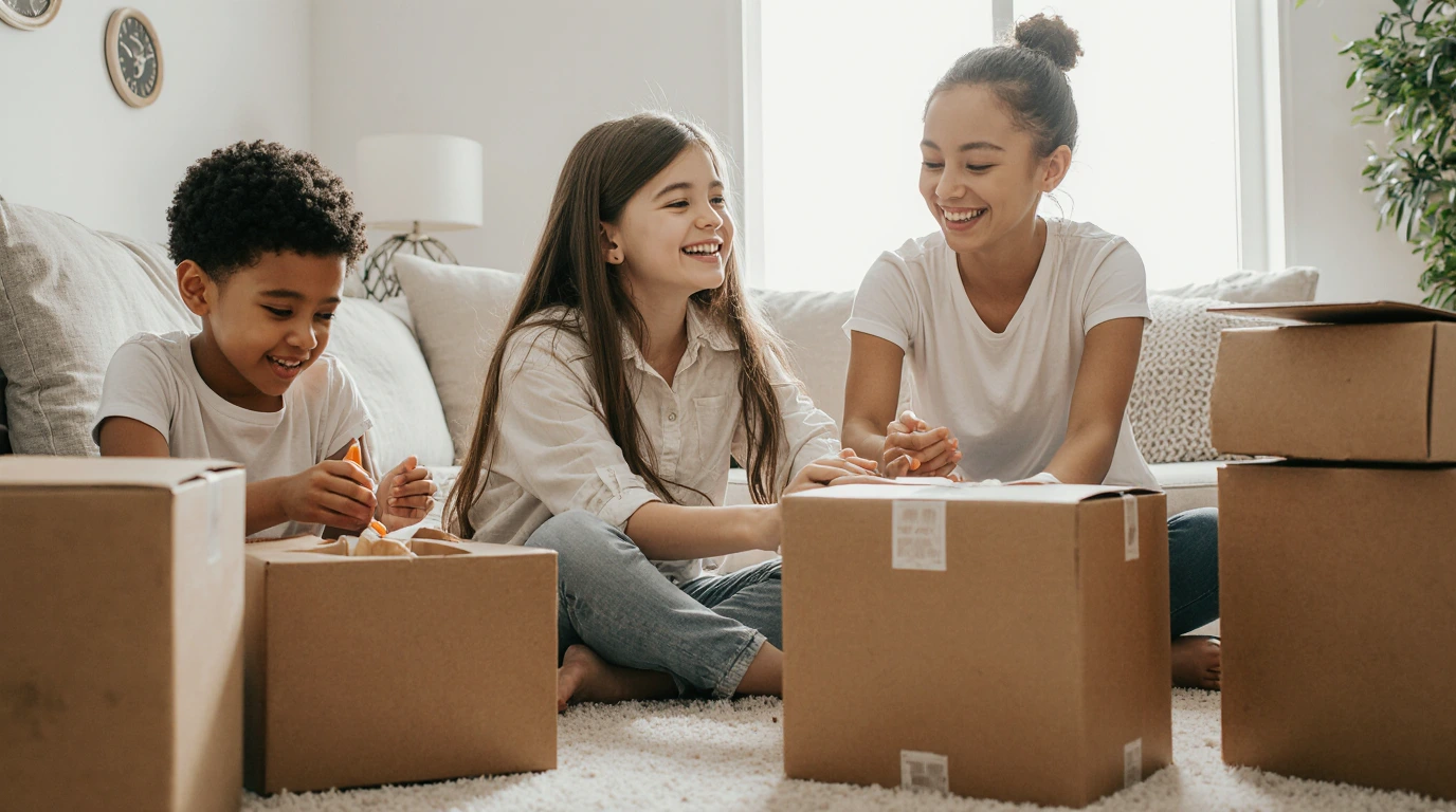 moving with kids