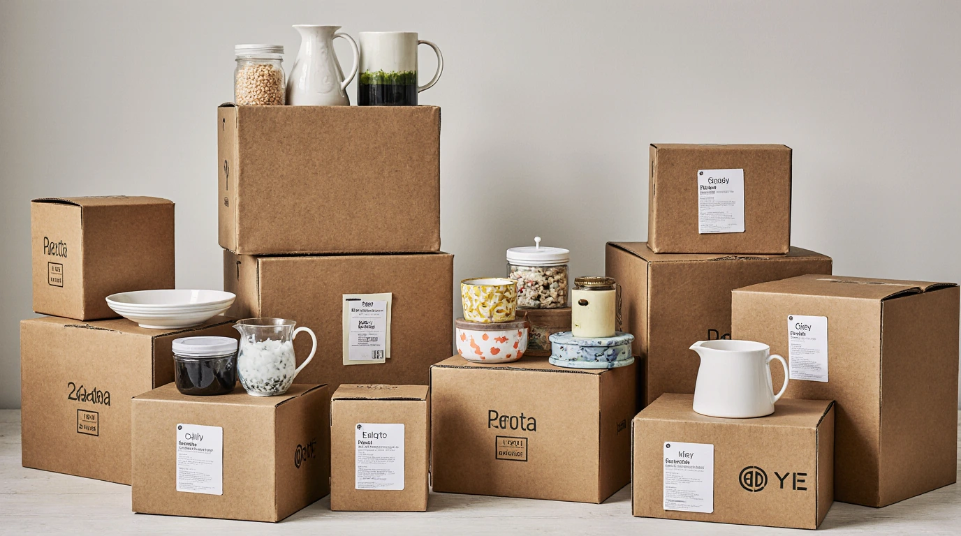packing kitchen for move