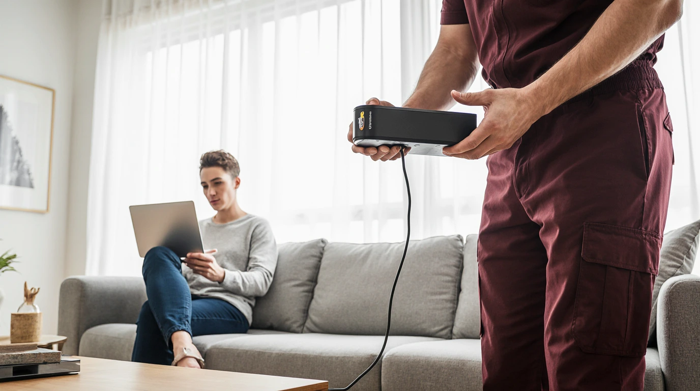 internet setup moving