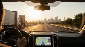 moving in peak traffic