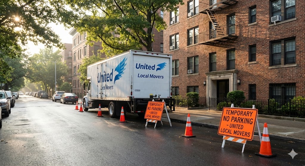 temporary no-parking signs