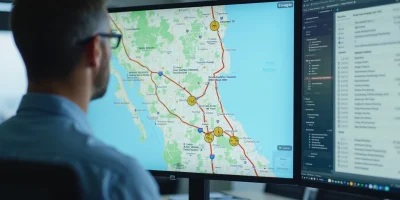 Calculating Travel Time for Employees to the New Office