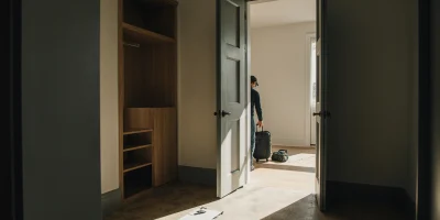final room check before moving