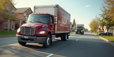 driving a rental truck