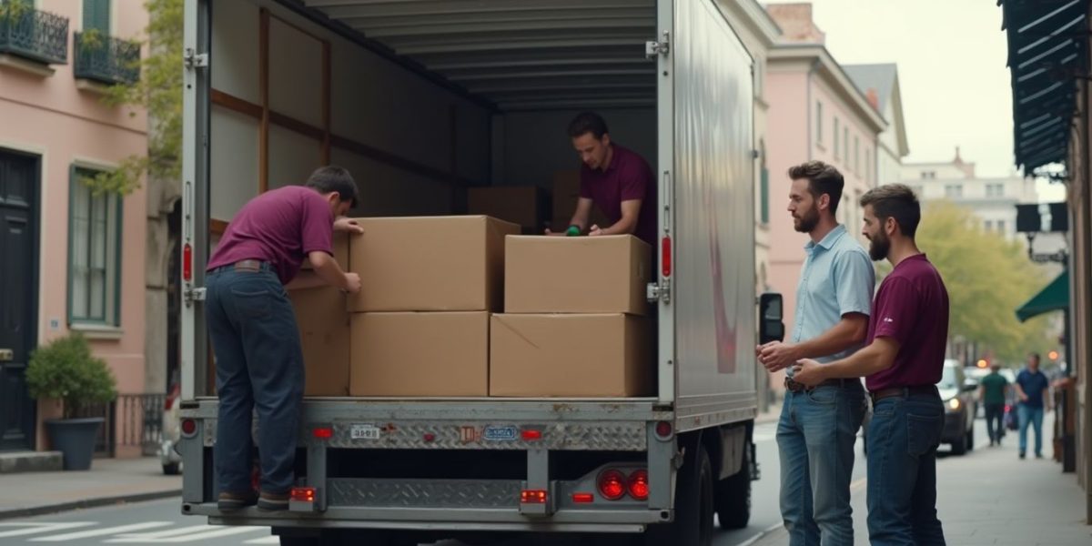 moving_truck_parked_on_a_busy_new_york_city_street_two_workers_in_burgundy_uniforms_efficiently_1